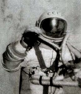Алексей Леонов в открытом Космосе